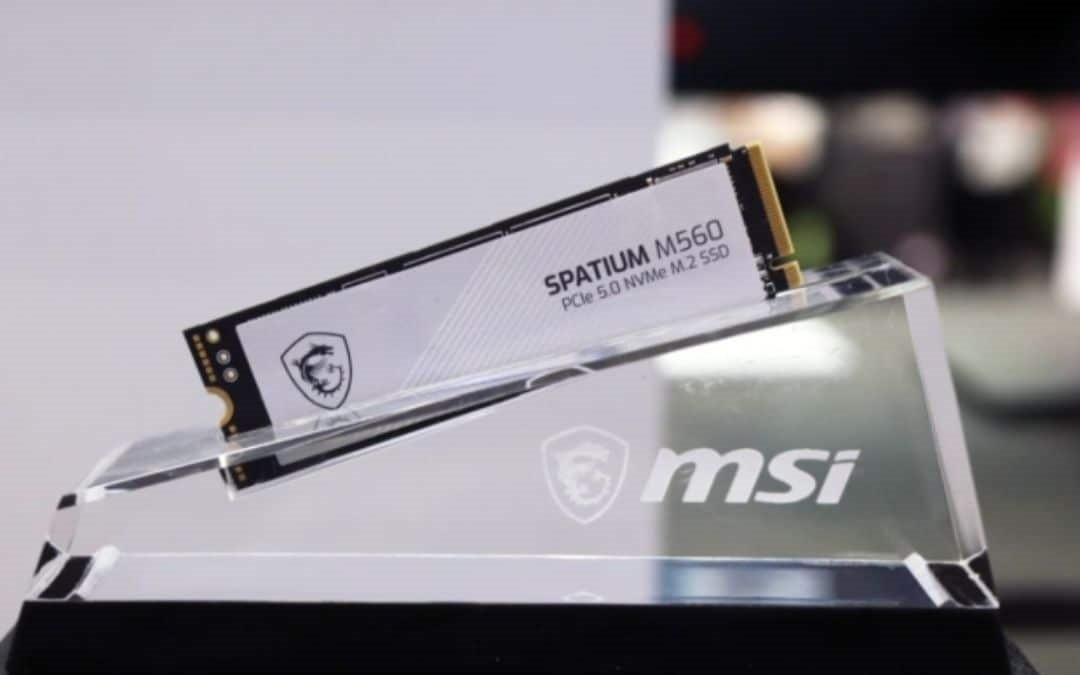 Msi 2TB M560 PCIe 5.0 NVMe M.2 SSD, Sequential Read Up To 10,000MB/s, 5 Year Warranty
