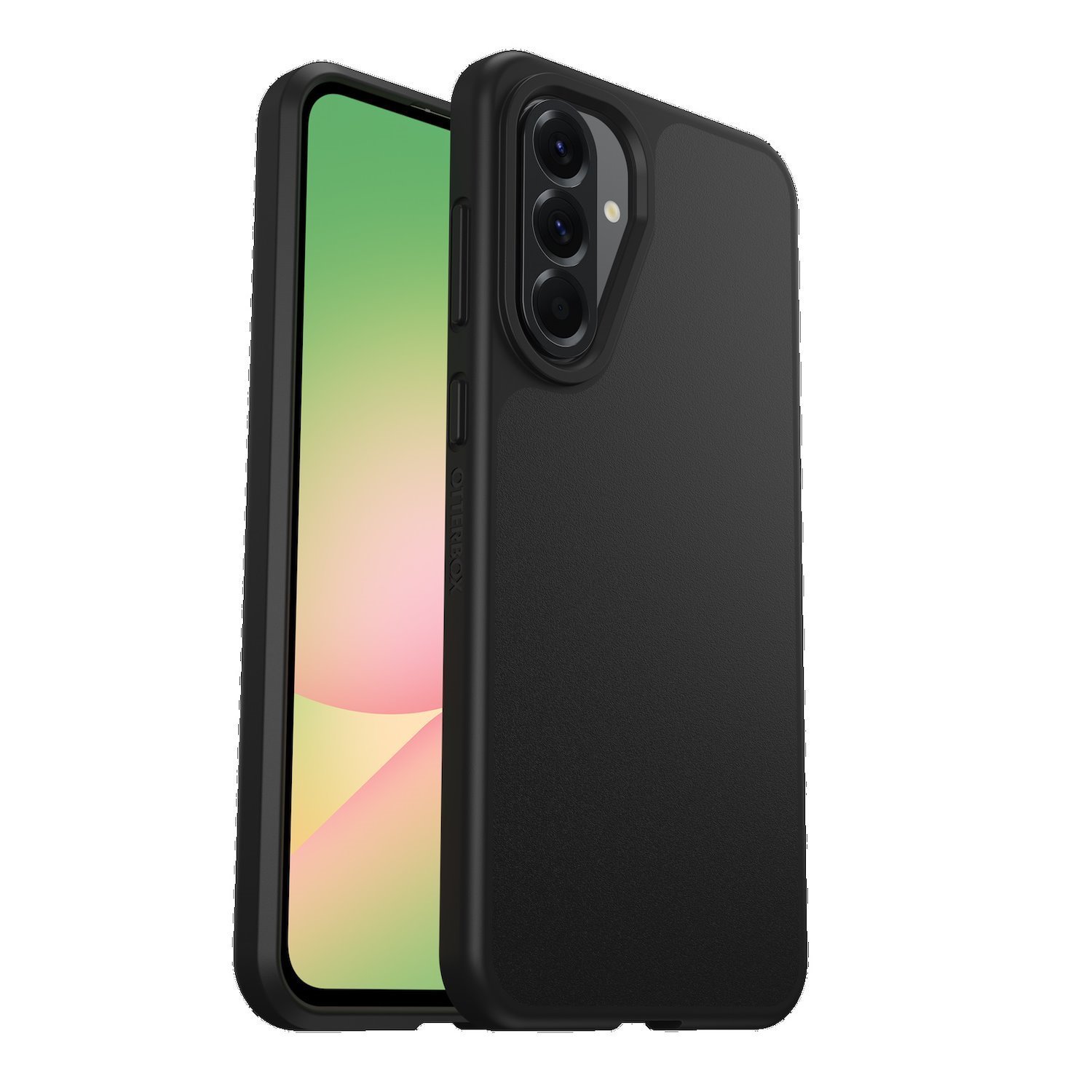 OtterBox React Samsung Galaxy A56 5G (6.7') Case Black - (77-97791), Antimicrobial, Drop+ Military Standard, Raised Edges, Hard Case, 7 Years Warranty