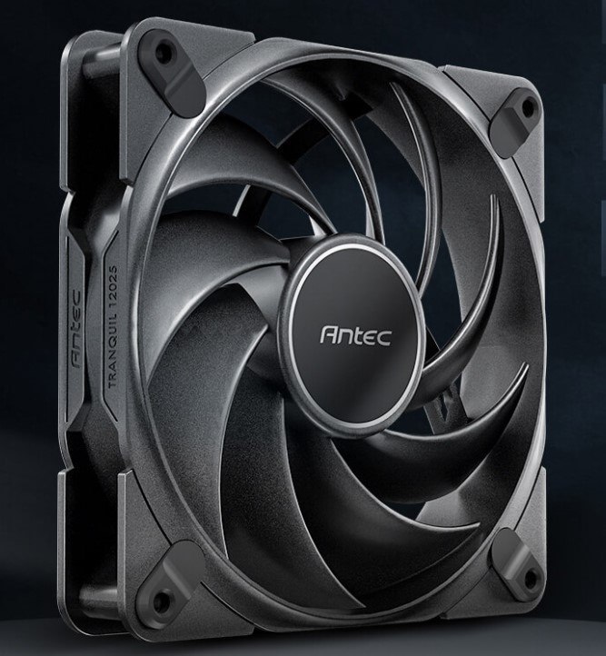 Antec Tranquil 120, PWM Fans, 2000RPM, 59.23CFM, 2.46mmH₂O, 4 Pin PWM Connector, 120MM X 25MM Performance Case Fan, Single Pack