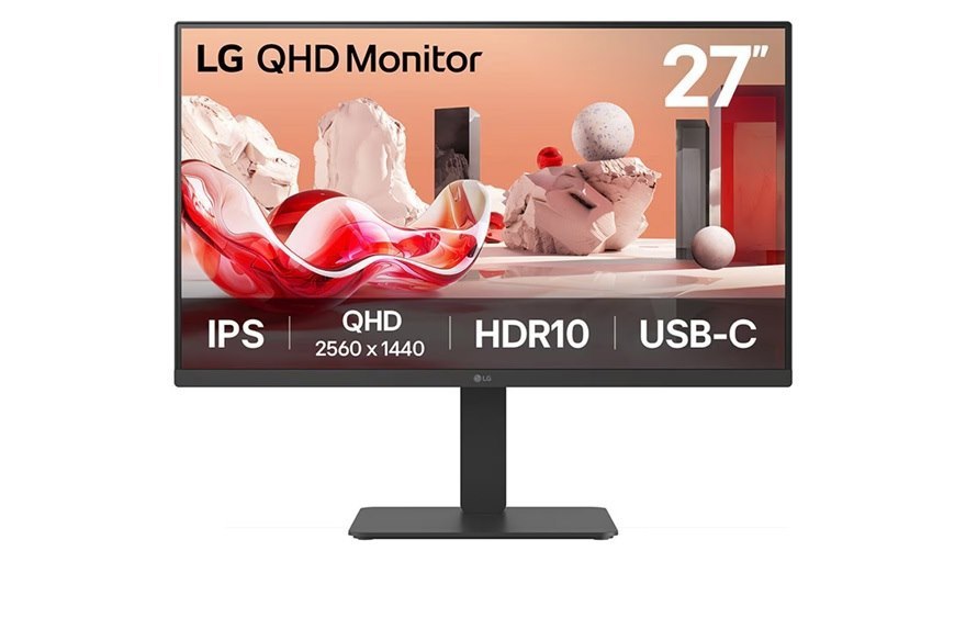 LG 27' QHD (2560 X 1440) Ips Display HDR10 / SRGB 99% (Typ.) / 100Hz Usb-C (PD 65W) / Daisy Chain / RJ45 Built-In Power