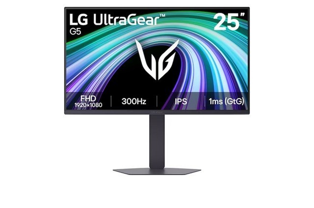 LG 25' Ips Full HD 300Hz Monitor, 1920×1080, Ips, 300Hz, 1MS GtG, HDR10, SRGB 99%, G-SYNC Compatible, FreeSync Premium, DP 1.4, 2xHDMI