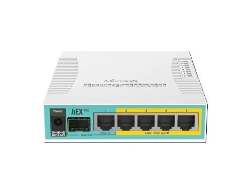 Mikrotik RB960PGS Hex Poe 5X Gigabit Ethernet With PoE, Usb, 800MHz Cpu, 128MB Ram, Os L4