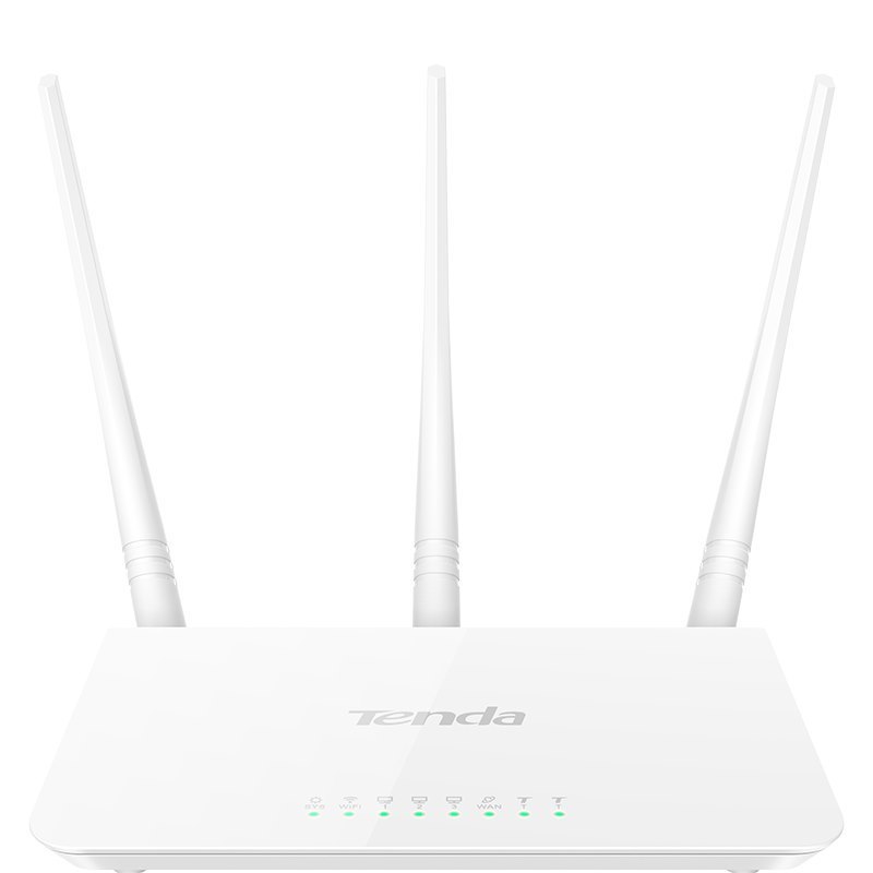 Tenda (F3) N300 Wi-Fi Router, 3X5dbi Fixed Antennas