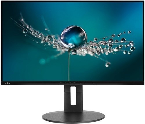Fujitsu B24-9 TS 27" Wled Ips, FHD(16:9), Vga+Dp+Hdmi,Tilt/Swiv/H-Adj, Black, W/ Cord, 3YR