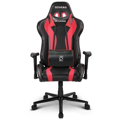 ZQRacing ZQR GMC V6-Racer-Gaming-Chair-Black-Red