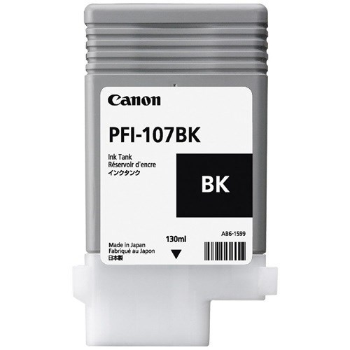 Canon PFI-107BK Original Inkjet Ink Cartridge - Black - 1 / Pack