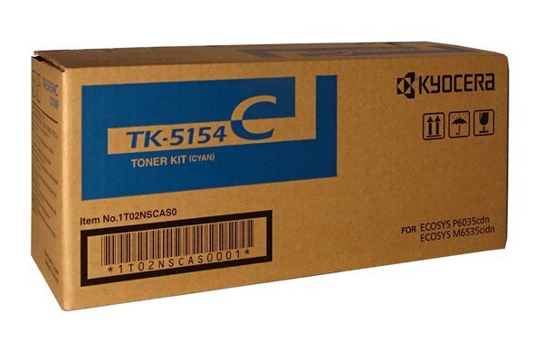 Kyocera TK-5154C Original Laser Toner Cartridge - Cyan Pack