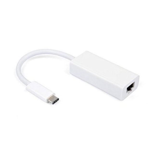 Astrotek Thunderbolt Usb 3.1 Type C (Usb-C) To RJ45 Gigabit Ethernet Lan Network Adapter For Apple Macbook Chromebook Pixel White