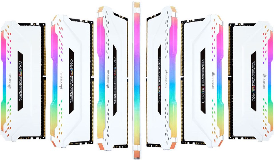 Corsair Vengeance RGB Pro 16GB (2x8GB) DDR4 3600MHz C18 Desktop Gaming Memory White