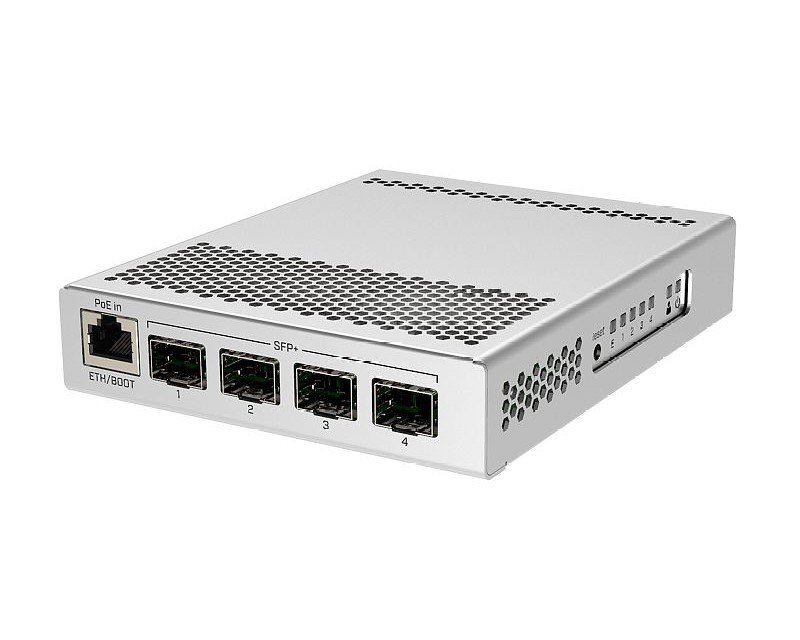 Mikrotik Crs305-1G-4S+In: Five-Port Desktop Switch With One Gigabit Ethernet Port And 4 SFP+ 10Gbps Ports