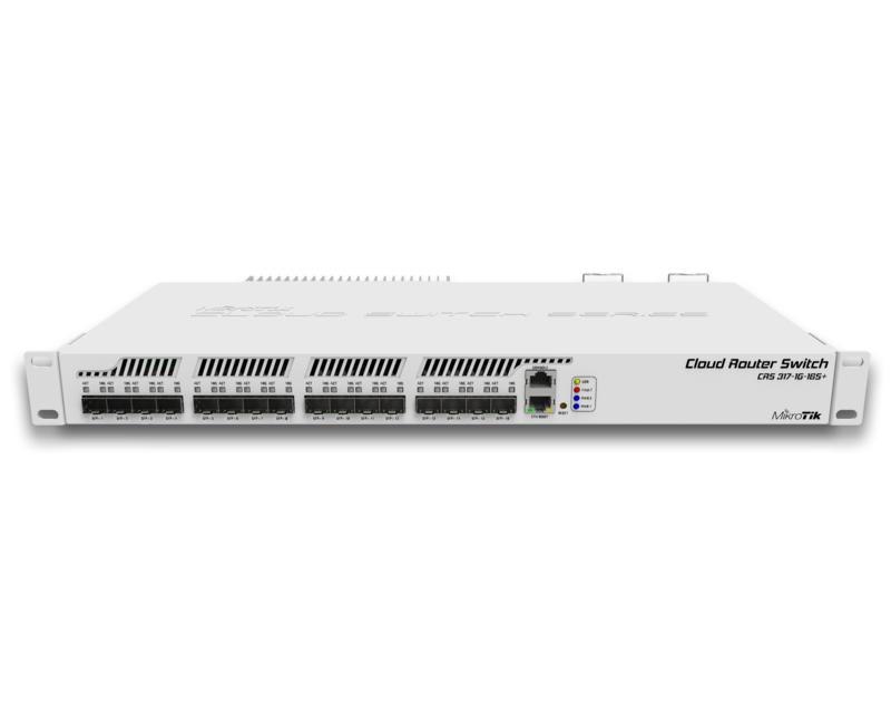 Mikrotik CRS317-1G-16S+RM: 16 Ports SFP+ In Rack Mountable Enclosure