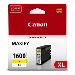 Canon PGI1600XLY Original High Yield Inkjet Ink Cartridge - Yellow Pack