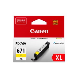 Canon CLI-671XLY Original Inkjet Ink Cartridge - Yellow Pack