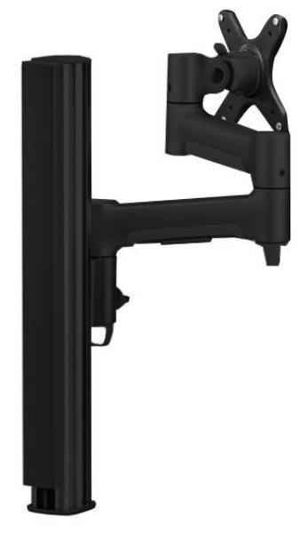 Atdec AWMS-4640 Mounting Arm for Monitor - Black