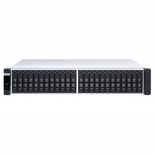 Qnap ES2486dc-2142IT-96G 24-Bay 2U Rackmount Enterprise ZFS Nas, Intel Xeon D-2142It Per Controller, 96GB DDR4 Ecc memory(48GB Per controller),14-LAN,5 YRS WTY