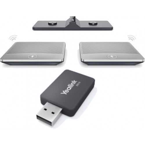 Yealink (CPW90-PKG) Wireless Microphone Kit, Includes 2X CPW90 And 1X DD10 Dect Dongle