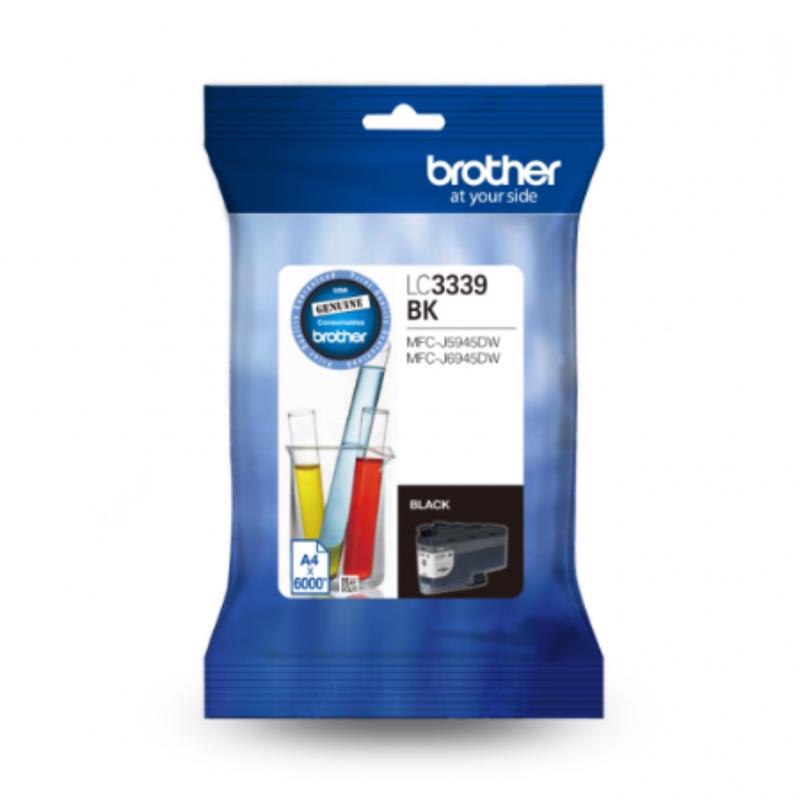 Brother LC-3339XLBK Super High Yield Black Ink Cartridge To Suit MFC-J6945DW, Up To 6000 Pages