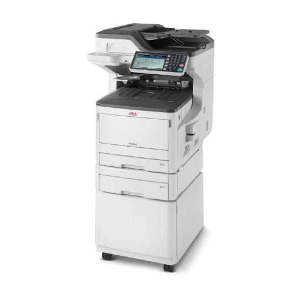 Oki MC853dnct Colour A3 23 - 23PPM (A4 SPD) Network Duplex 400 Sheet +Options 4-In-1 MFP With (2) Paper Trays And Cabinet