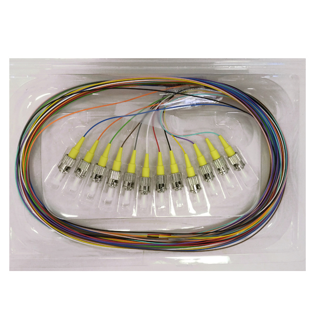 4Cabling Fibre Pigtail ST Os1 / Os2 Singlemode 2M - 12 Pack Rainbow