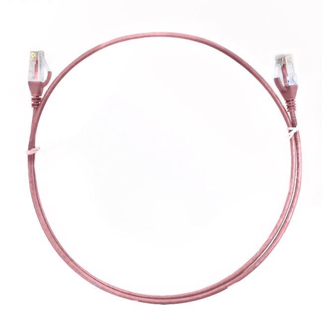 4Cabling 2M Cat 6 Ultra Thin LSZH Ethernet Network Cable: Pink