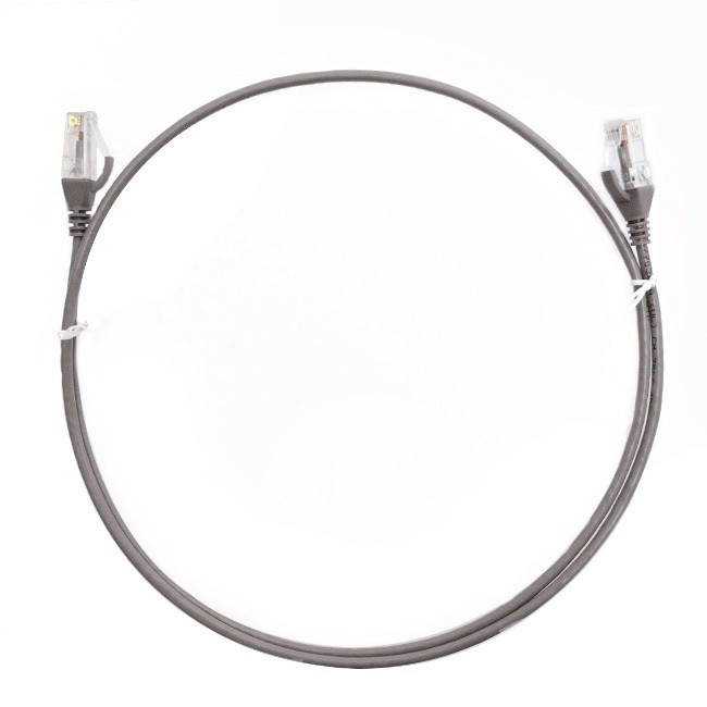 4Cabling 0.75M Cat 6 RJ45 RJ45 Ultra Thin LSZH Network Cable : Grey