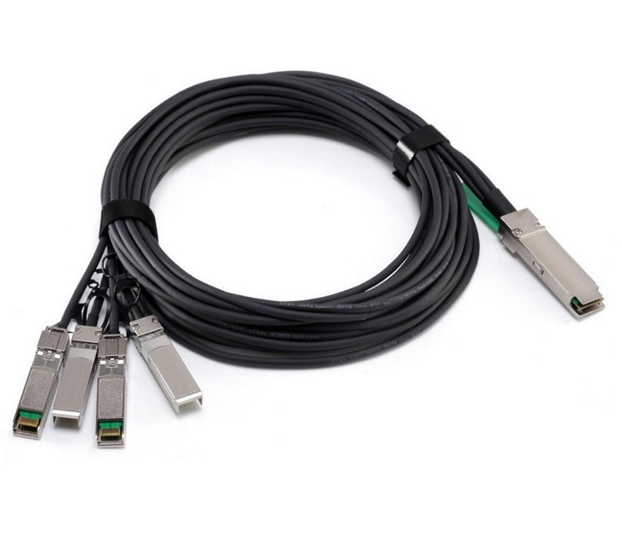 PlusOptic Cisco Compatible 40G Dac With QSFP+ To 4SFP+ Connectors, 7M, Twinax, Active Cable | PlusOptic Dacqsfp+-4-7M-A-Cis