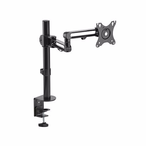 Brateck Articulating Aluminum Single Monitor Arm Fit Most 17'-32' Montior Up To 8KG Per Screen Vesa 75X75/100X100