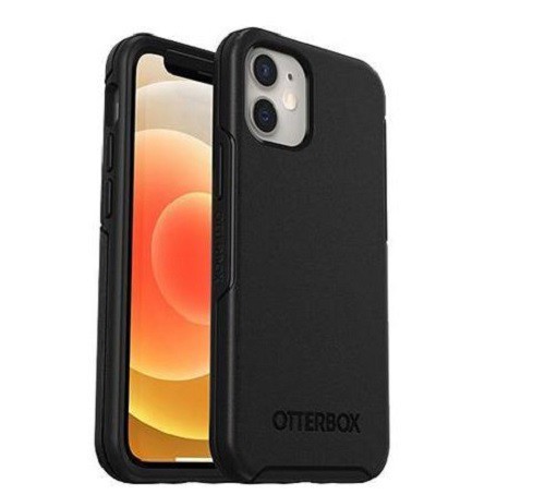 OtterBox Apple iPhone 12 And iPhone 12 Pro Antimicrobial Easy Grip Gaming Case - Squid Ink (Black) (77-80673), Lasting Antimicrobial Case Protection
