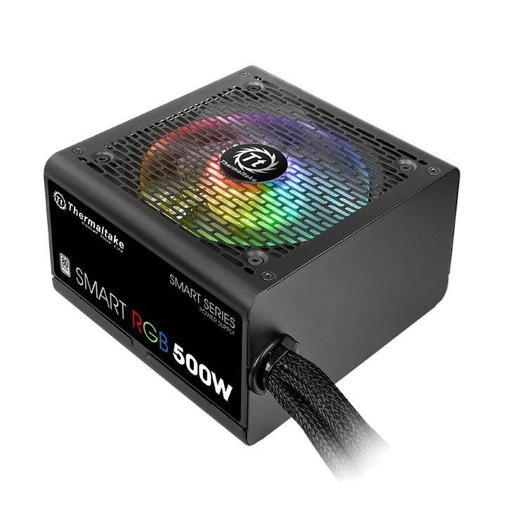 ThermalTake THM Psu 500W-Smart-Rgb-80Plus-Black