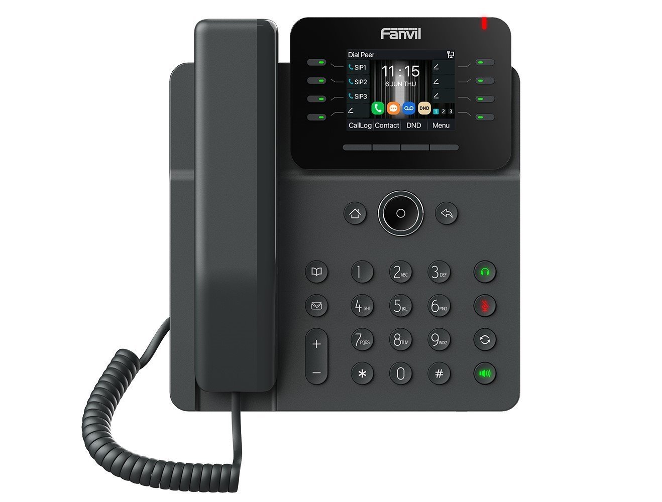 Fanvil V62W Prime Business Phone 2.8-Inch Color Screen □√ Support Audio Codec G.722 And Opus, HD Audio 6-Way Audio Conference Wi-Fi 6, Bluetooth