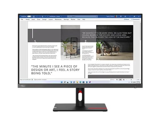 Lenovo S27-4E 27" Wled Ips FHD (16:9), Hdmi, Vga, Tilt, 3YR