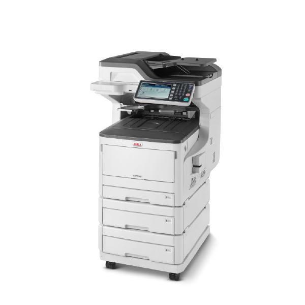 Oki MC853dnx Colour A3 23 - 23PPM (A4 Speed) Duplex, Networked, 2ND/3RD Paper Trays, Caster Base Multi-Function Printer