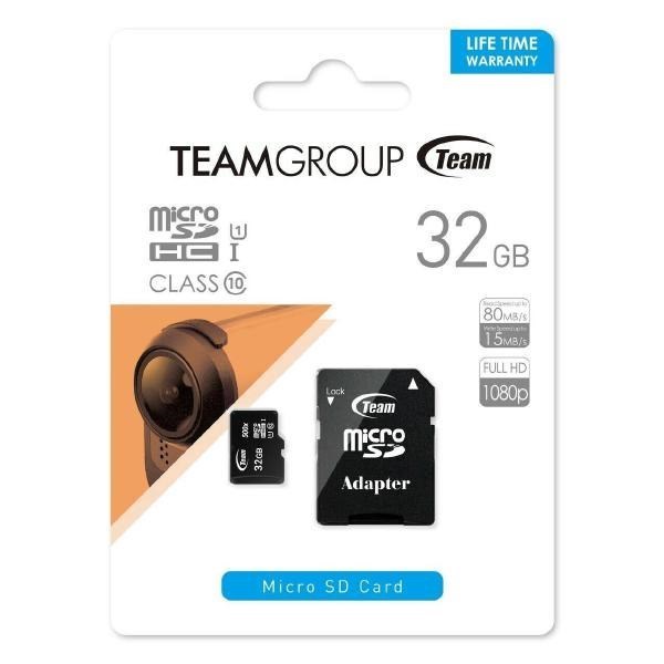 Team Micro SDHC 16GB Class10 Uhs-I Retail W/1 Adapter