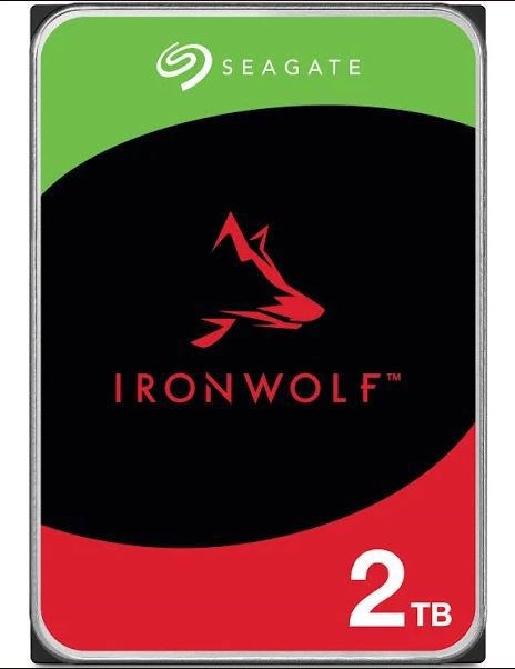 Seagate Ironwolf Nas Internal 3.5" Sata Drive, 2TB, 6GB/S, 5900RPM, 3YR WTY