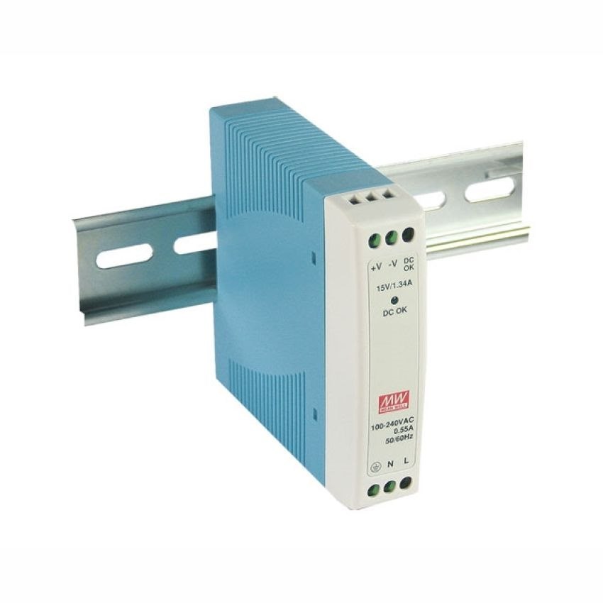 Mean Well | MDR-10-24 | 24V Slim Din Rail Power Supply 0.42A 10W