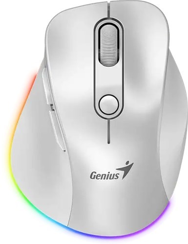 Genius Ergo 9000S Pro Silent Ergo Mouse - White