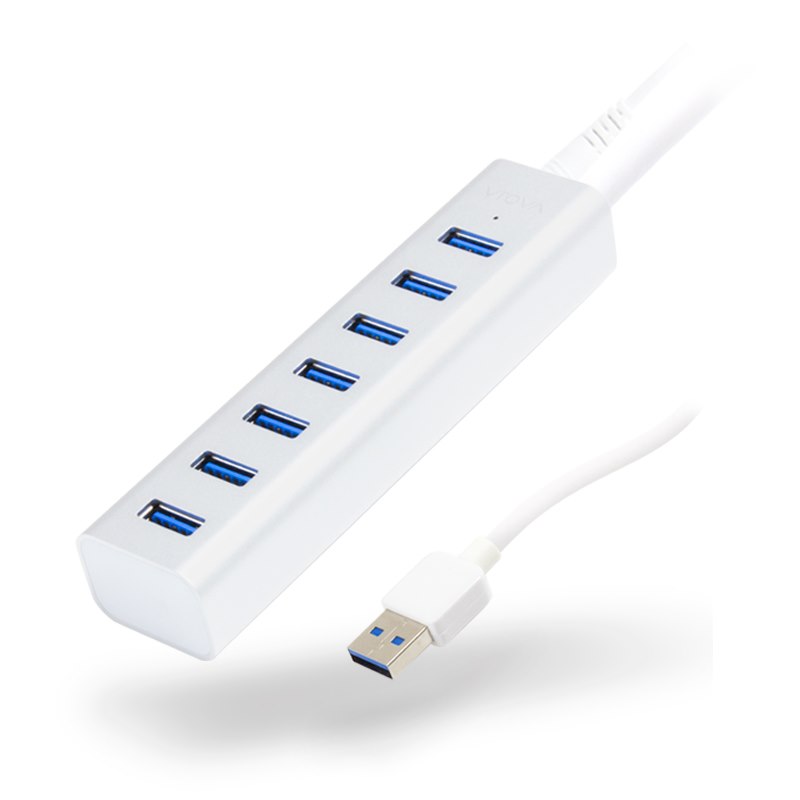 Alogic 7 Port Usb Hub - Aluminium Unibody With Power Adapter - Prime Series