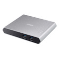 Aten 2-Port Usb-C KVM Switch (Dock) With Power Pass-Through