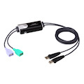 Aten 2 Port Usb Boundless Cable KM Switch, Allows Single Usb Keyboard And Mouse To Control 2 Computers, Boundless Switching BY Moving The Mouse Cursor