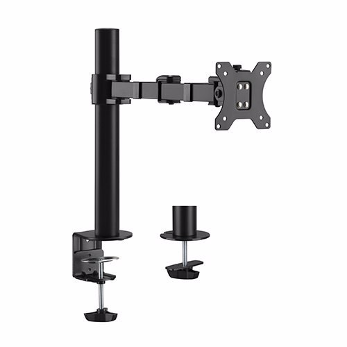 Brateck Single Monitor Affordable Steel Articulating Monitor Arm Fit Most 17'-32' Monitor Up To 9KG Per Screen Vesa 75X75/100X100