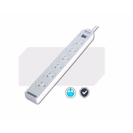 Generic Sansai 6-Way Power Board (137P) With Master Switch