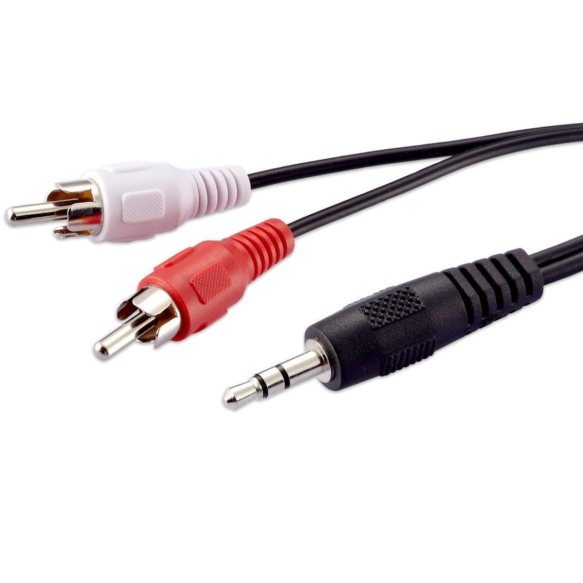 Comsol 3MTR 3.5MM Stereo Male To 2 X Rca Male Audio Cable