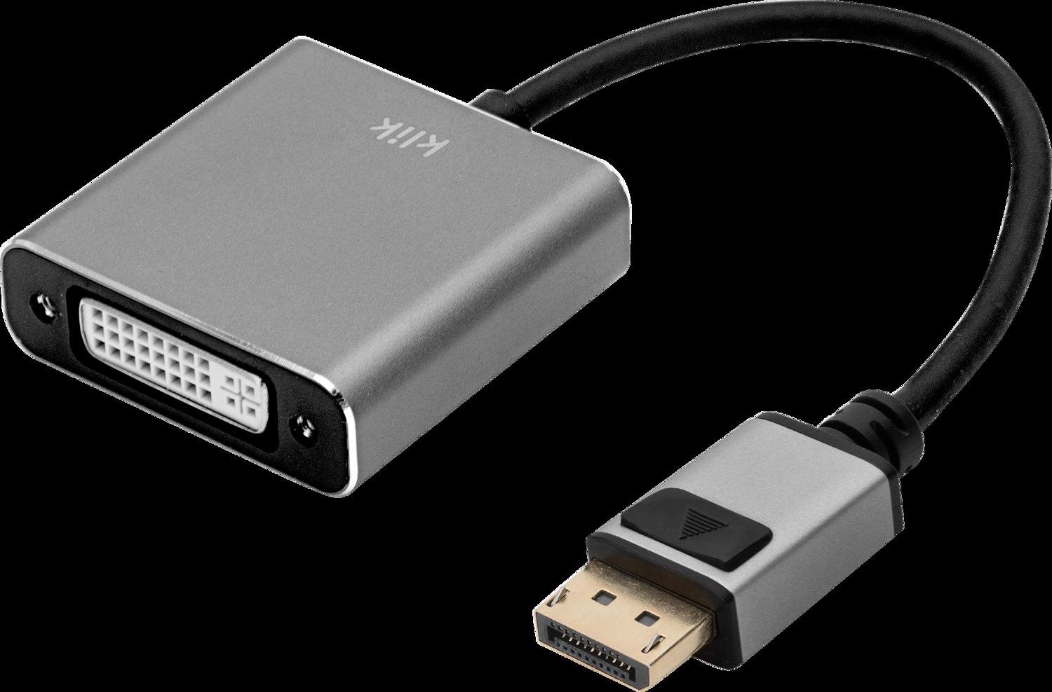 Klik 20CM DisplayPort Male To Single Link Dvi-D Female Adapter