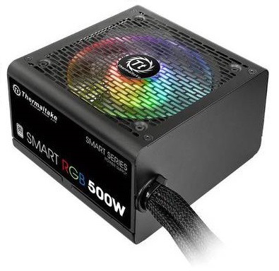 ThermalTake THM Psu 500W-Smart-Rgb-80Plus-White