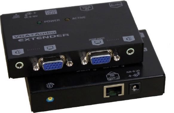 Serveredge VGA+Audio Video Extender Over Cat5 Up To 165 Meters - With Edid Copy & RGB Skew