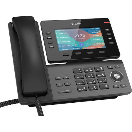 Snom D862, High Speed Usb-A Connection, 8 Programmable Function Keys, Security (TLS & SRTP), HD Audio Quality
