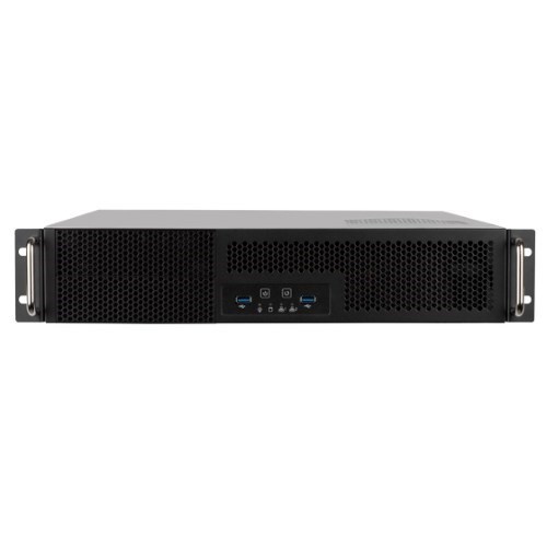 SilverStone RM23-502 2U Dual 5.25' Drive Bay Atx Rackmount Industrial Storage Server Chassis With Usb 3.1 Gen1 Interface