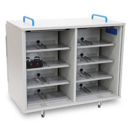 LapCabby Lyte 16 Vertical | 16 Device Mobile Charging Cabinet For VR Headsets - Usb-C - Horizontal
