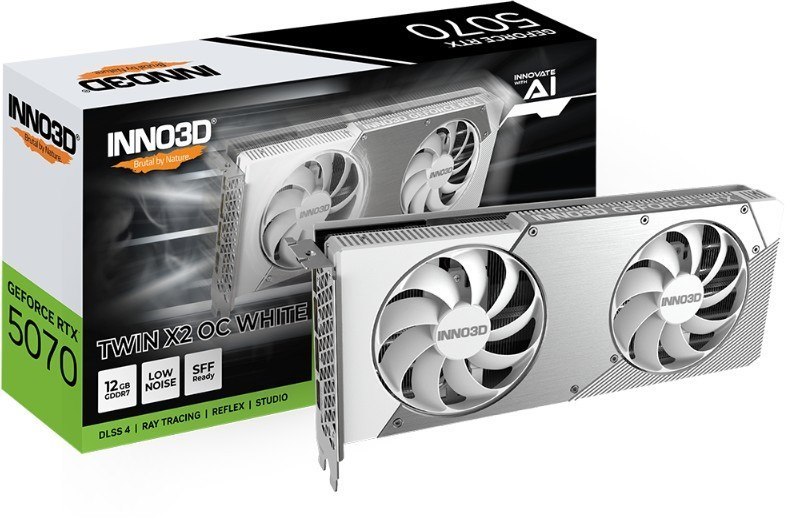 Inno3d nVidia GeForce RTX 5070 Twin X2 Oc White 12GB GDDR7