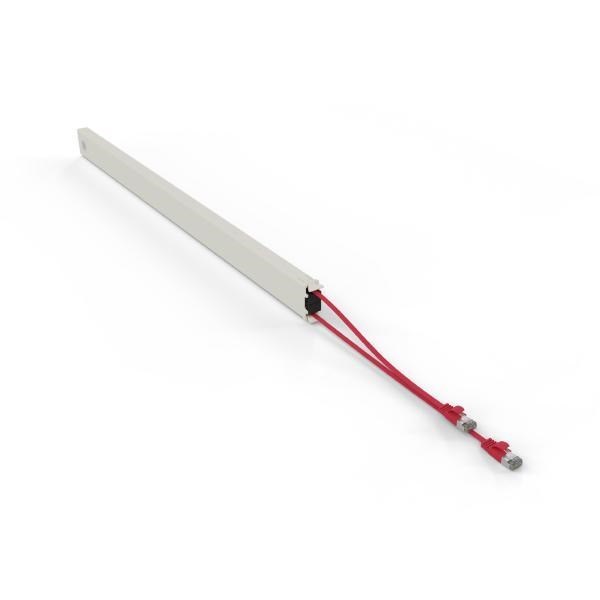 Patchbox.One 46Ru STP Red Cat6A Cable Management Cassette, To Be Installed In Patchbox.One Frame (Poneframe)